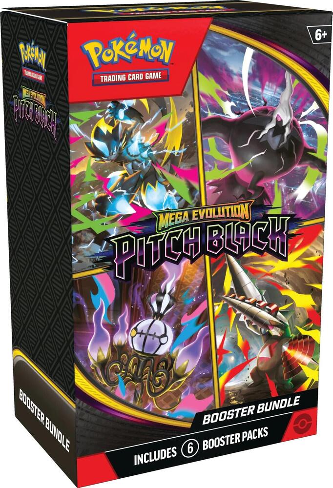 Pokémon Trading Card Game Mega Evolution Pitch Black booster bundle packaging.