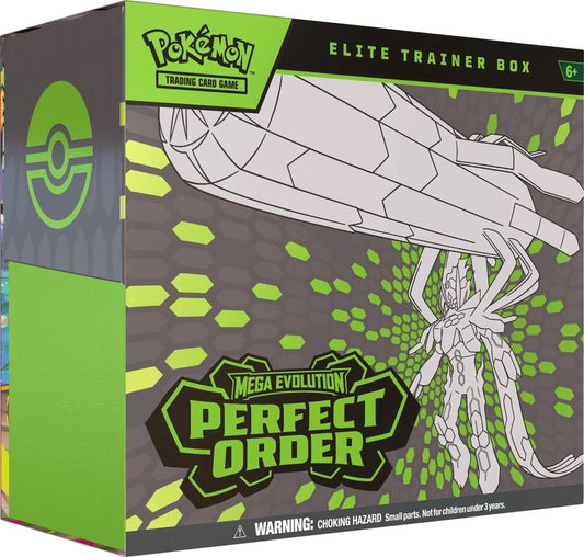 Pokémon trading card game elite trainer box with green and gray design featuring mega zygard